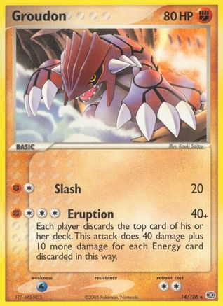 Groudon - 014/106/106 [Emerald]  - Reverse Holofoil