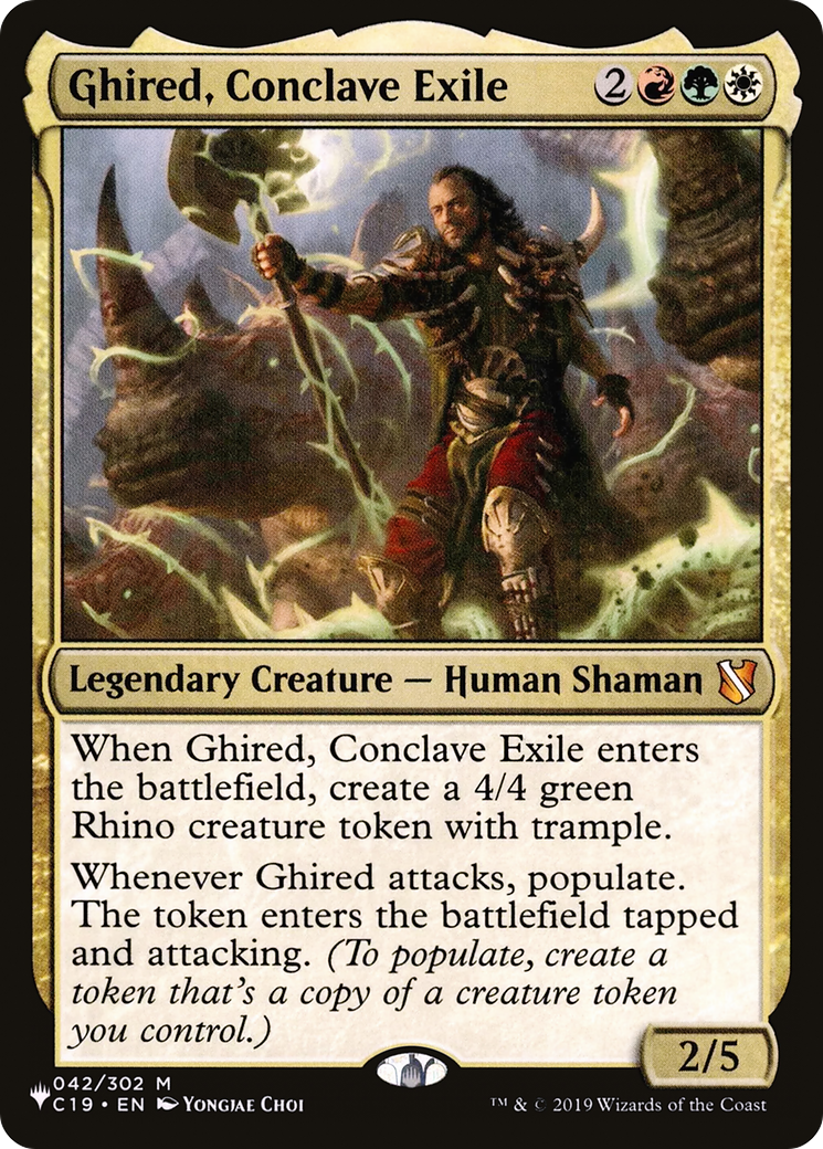 Ghired, Conclave Exile - [The List]