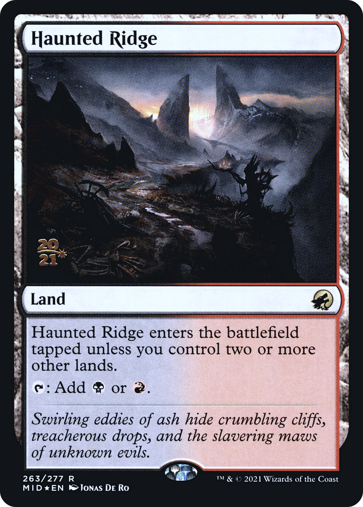 Haunted Ridge [Innistrad: Midnight Hunt Promos] Foil