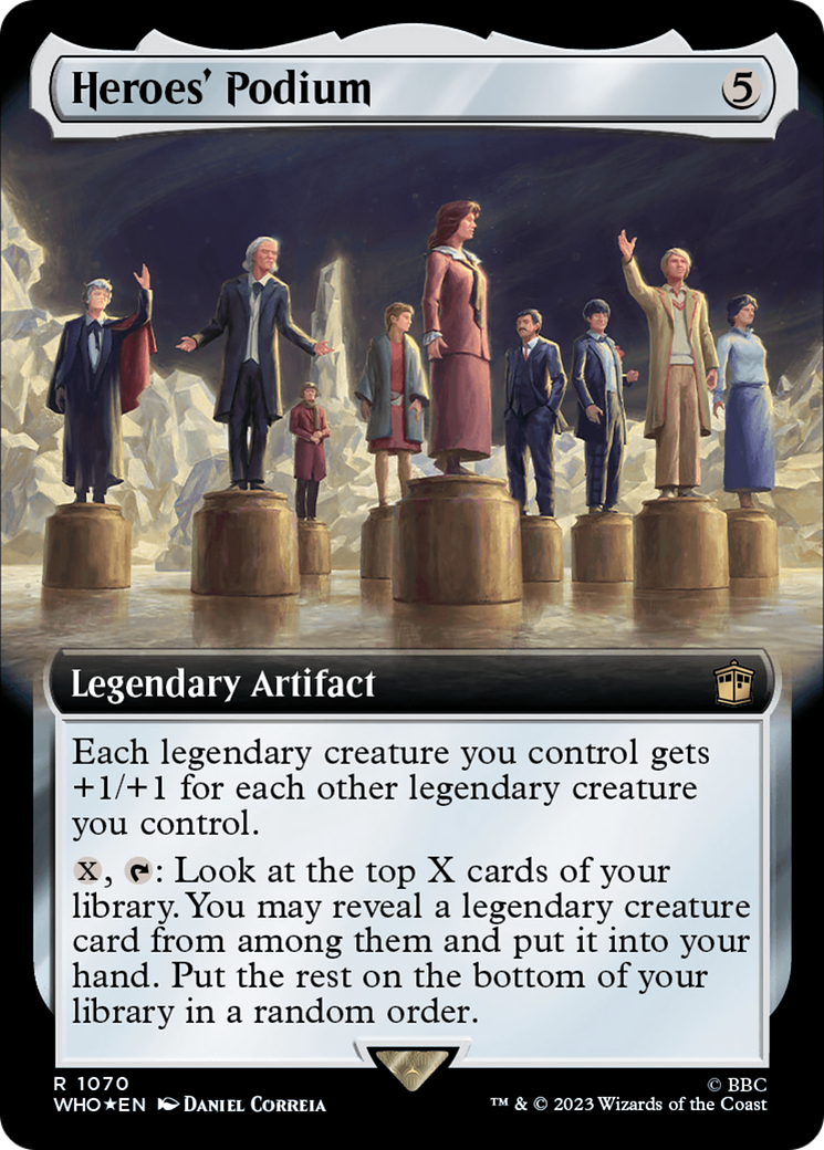 Heroes' Podium (Extended Art) (Surge Foil): (Extended Art) [Doctor Who] Foil