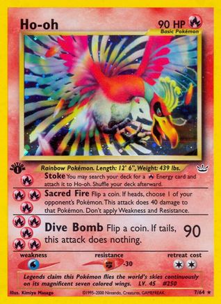 Ho-oh (7) [Neo Revelation]  - 1st Edition Holofoil