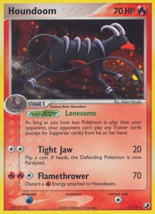 Houndoom - 7/115 [Unseen Forces] - Reverse Holofoil