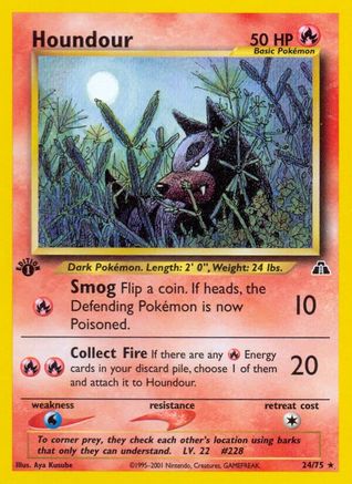Houndour (24) [Neo Discovery]  - 1st Edition