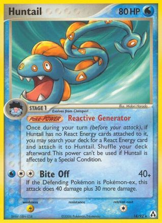 Huntail - 18/92 [EX Legend Maker] - Reverse Holofoil