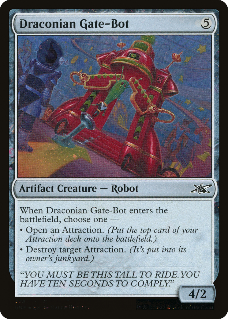 Draconian Gate-Bot (Galaxy Foil) [Unfinity] Foil