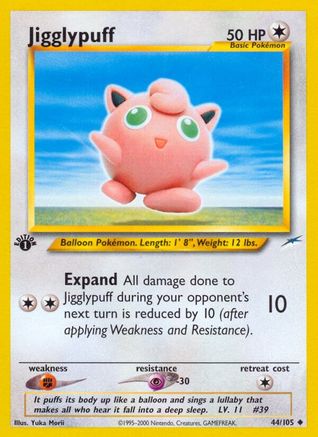 Jigglypuff - 44/105 [WOTC Neo Destiny] - 1st Edition