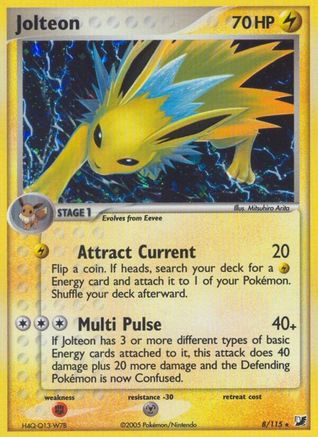 Jolteon - 8/115 [Unseen Forces] - Reverse Holofoil