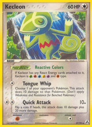 Kecleon - 37/92 [EX Legend Maker] - Reverse Holofoil