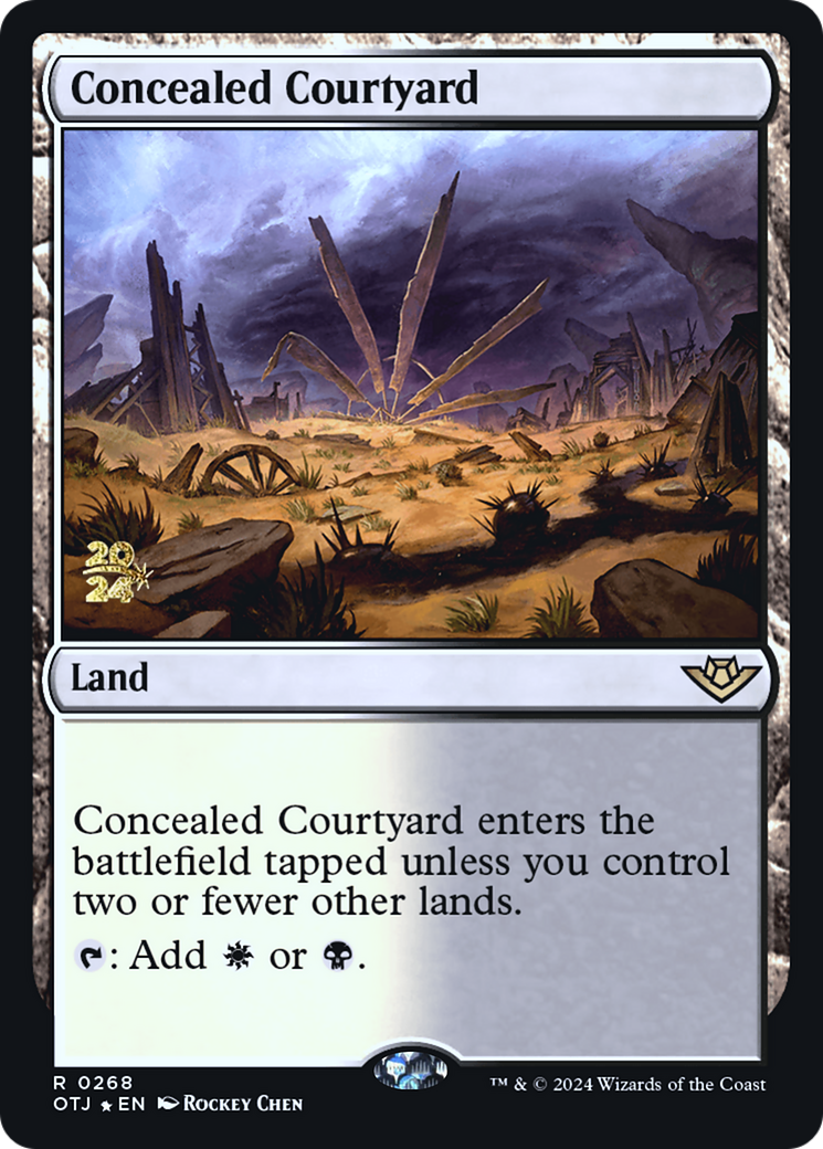 Concealed Courtyard (OTJ) [Outlaws of Thunder Junction Promos] Foil