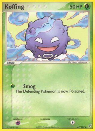 Koffing - 62/107 [Deoxys] - Reverse Holofoil