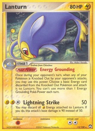 Lanturn - 15/108 [Power Keepers] - Reverse Holofoil