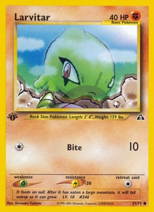 Larvitar 057 [Neo Discovery]  - 1st Edition