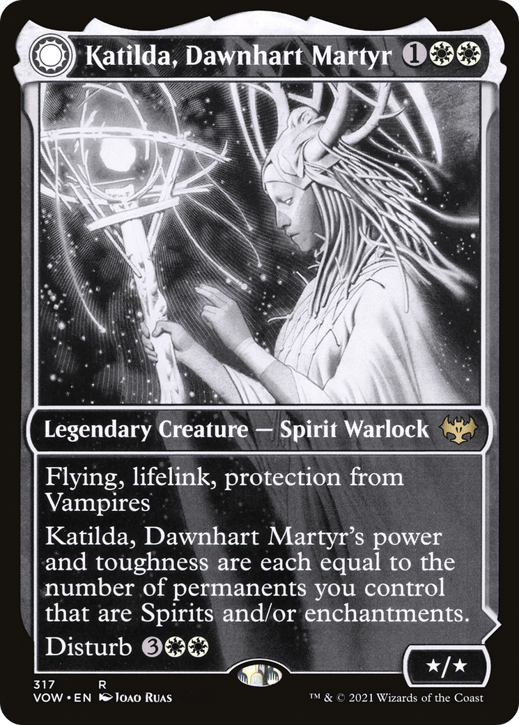 Katilda, Dawnhart Martyr (Showcase) - [Innistrad: Crimson Vow]: (Showcase, Double Faced Transform)