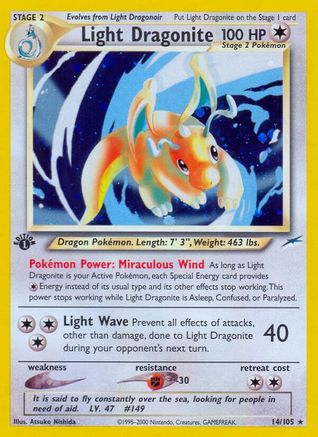 Light Dragonite - 14/105 [WOTC Neo Destiny] - 1st Edition Holofoil