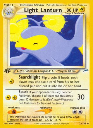 Light Lanturn - 23/105 [WOTC Neo Destiny] - 1st Edition