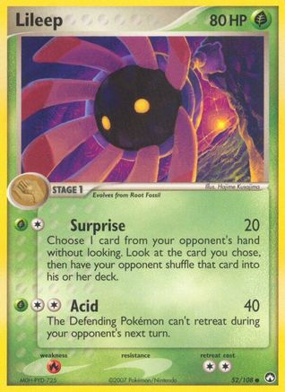 Lileep - 52/108 [Power Keepers] - Reverse Holofoil