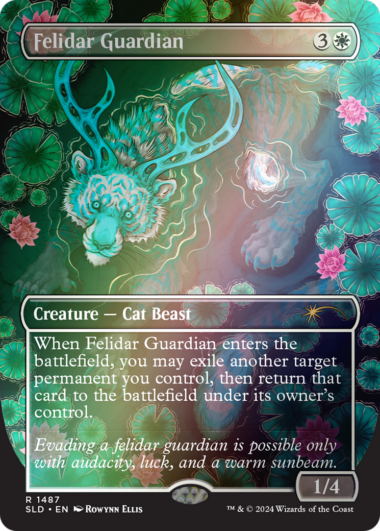 Felidar Guardian (Rainbow Foil) (Borderless) [Secret Lair Drop] Foil