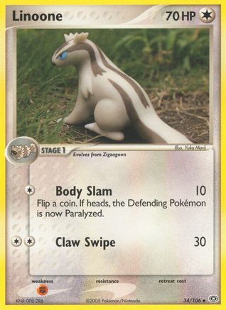 Linoone [Emerald]  - Reverse Holofoil