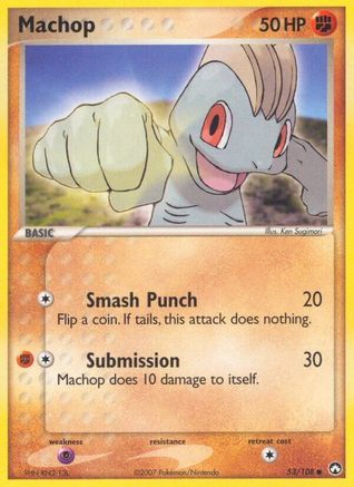 Machop - 53/108 [Power Keepers] - Reverse Holofoil