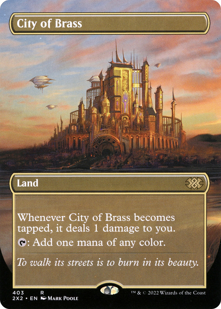 City of Brass (Borderless) [Double Masters 2022]