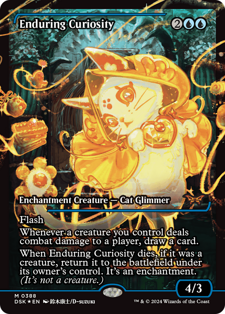 Enduring Curiosity (Showcase): (Showcase) [Duskmourn: House of Horror] Foil