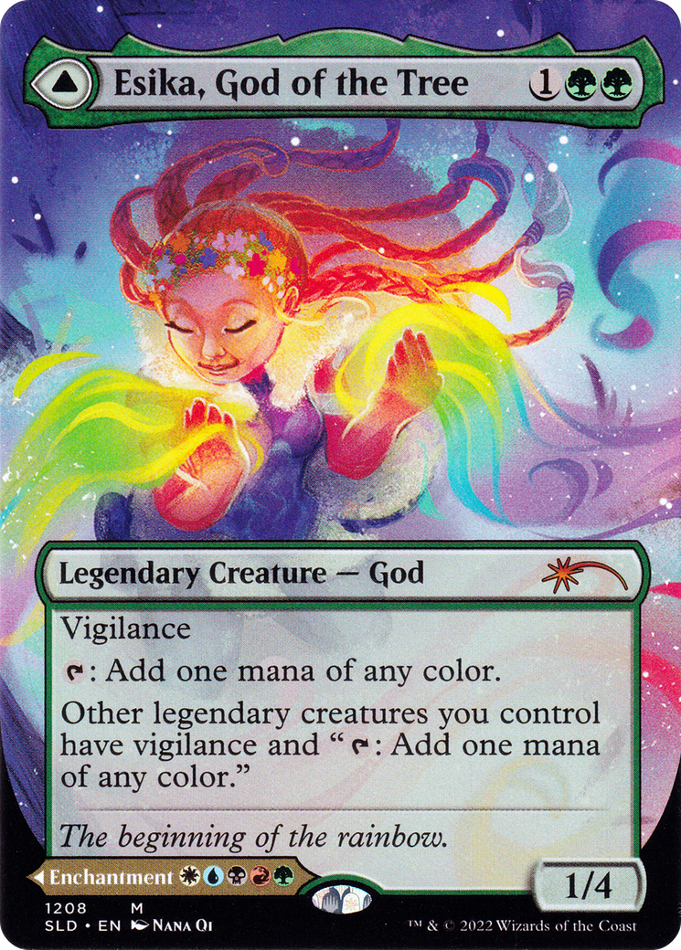 Esika, God of the Tree (Display Commander) - Thick Stock (Borderless) [Secret Lair Drop]