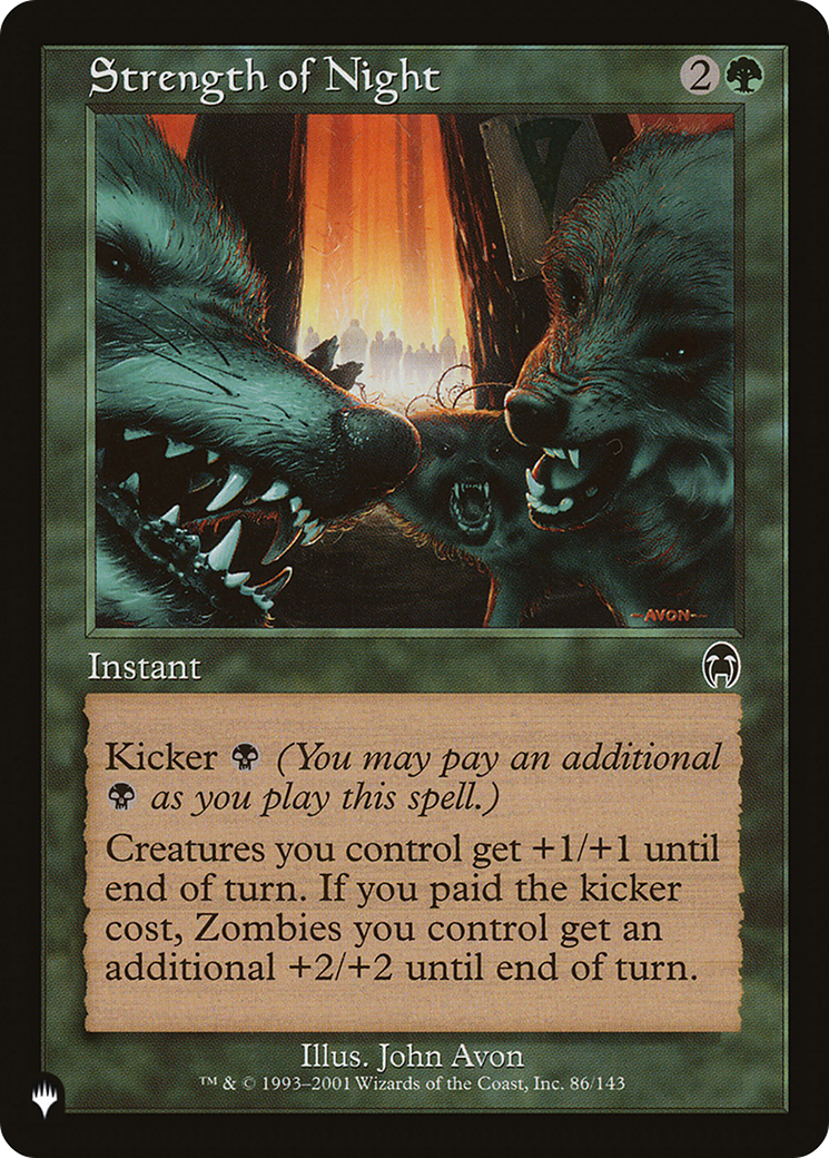 Strength of Night - [The List]