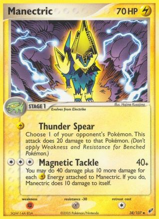 Manectric - 38/107 [Deoxys] - Reverse Holofoil