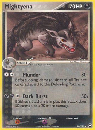 Mightyena - 18/108 [Power Keepers] - Reverse Holofoil