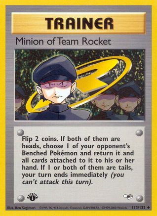 Minion of Team Rocket - 113/132 [WOTC Gym Heroes] - 1st Edition