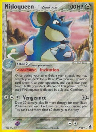 Nidoqueen (Delta Species)/101 [Dragon Frontiers]  - Holofoil