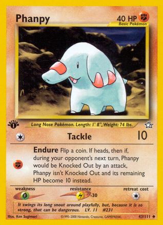 Phanpy - 43/111 [WOTC Neo Genesis] - 1st Edition