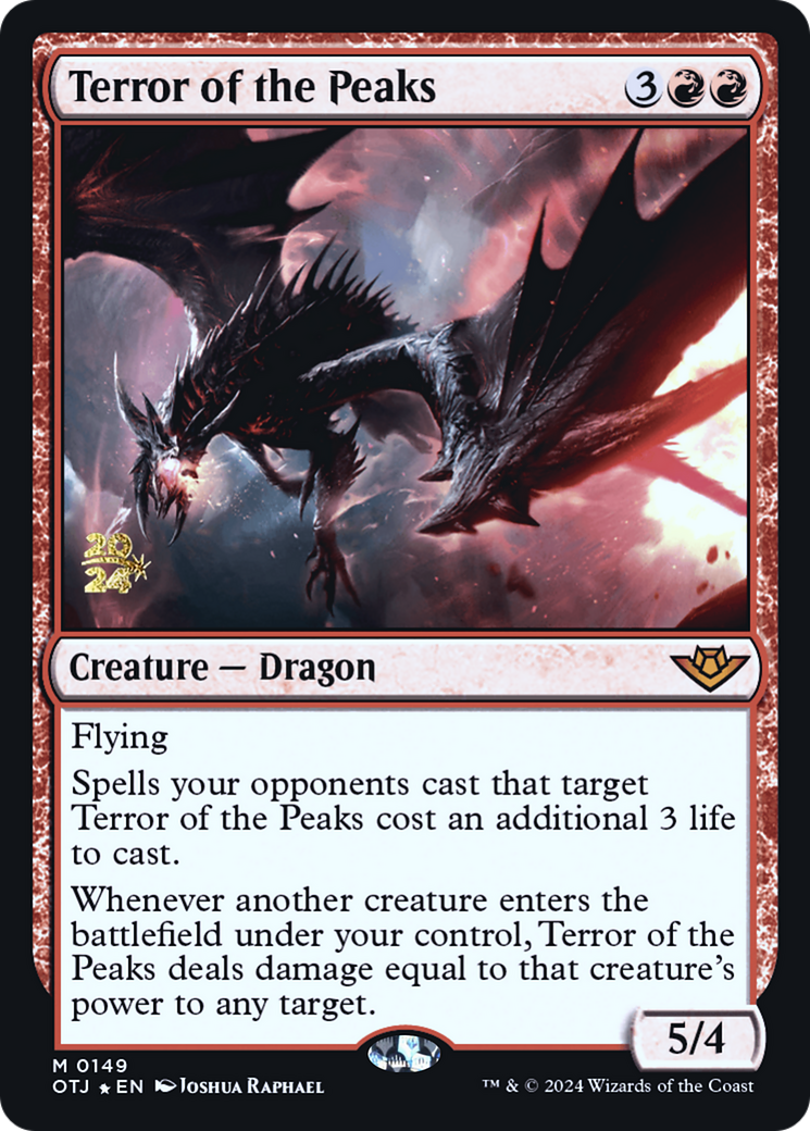 Terror of the Peaks (OTJ) [Outlaws of Thunder Junction Prerelease Promos]