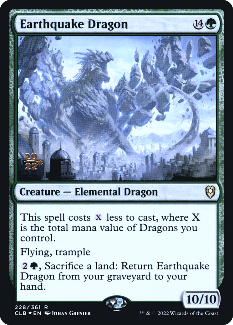 Earthquake Dragon [Battle for Baldur's Gate Promos] Foil