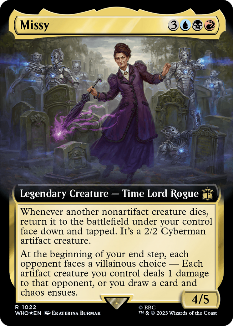 Missy (Extended Art) (Surge Foil) - [Doctor Who]: (Extended Art) Foil