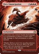Fiery Emancipation: (Showcase) (Borderless) [Wilds of Eldraine: Enchanting Tales]