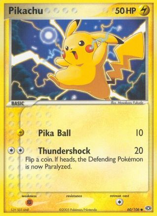 Pikachu 060 [Emerald]  - Reverse Holofoil