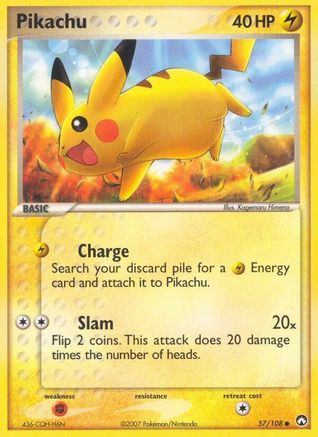 Pikachu - 57/108 [Power Keepers] - Reverse Holofoil