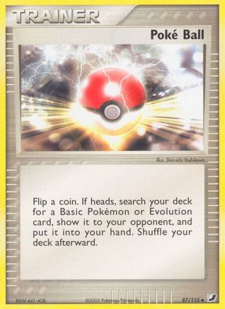 Poke Ball - 87/115 [Unseen Forces] - Reverse Holofoil