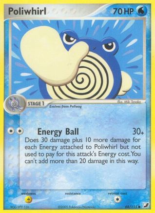 Poliwhirl - 68/115 [Unseen Forces] - Reverse Holofoil