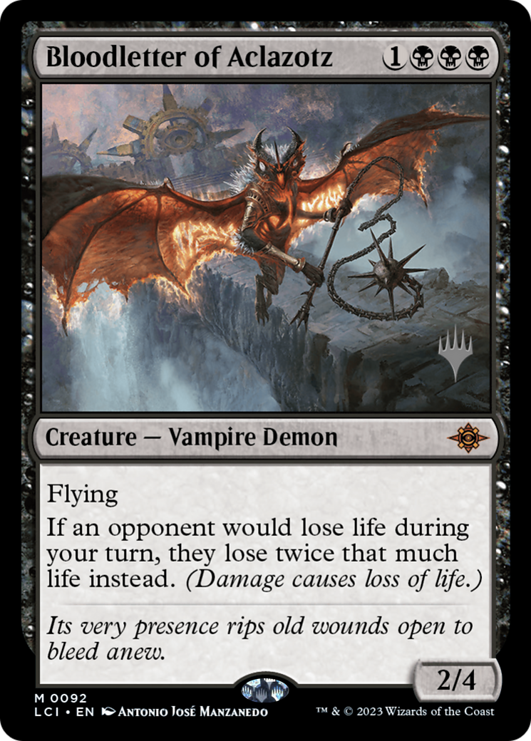 Bloodletter of Aclazotz - The Lost Caverns of Ixalan Promos