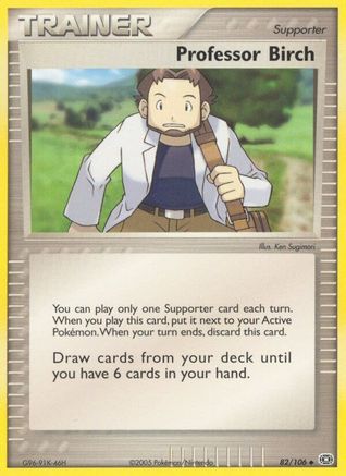 Professor Birch [Emerald]  - Reverse Holofoil