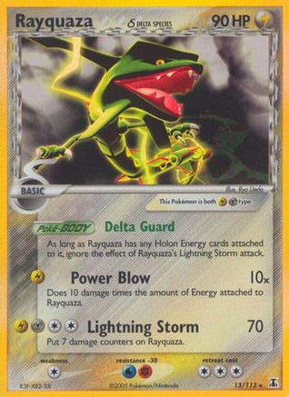 Rayquaza (Delta Species) - 13/113 [EX Delta Species] - Reverse Holofoil