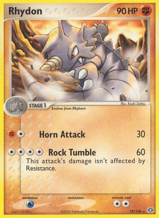 Rhydon [Emerald]  - Reverse Holofoil