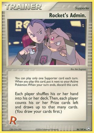 Rocket's Admin. 086 [Team Rocket Returns]  - Reverse Holofoil