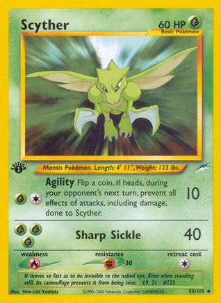 Scyther - 55/105 [WOTC Neo Destiny] - 1st Edition