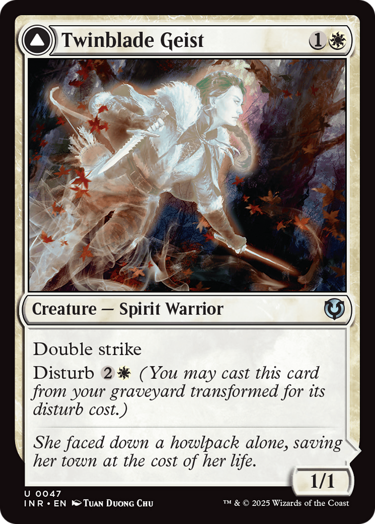 Twinblade Geist // Twinblade Invocation [Innistrad Remastered]