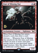 Fear of Missing Out: (enchantment) [Duskmourn: House of Horror Promos] Foil