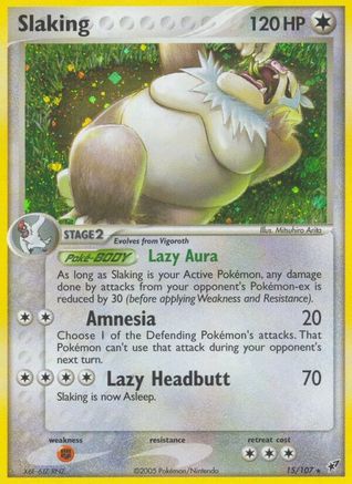 Slaking - 15/107 [Deoxys] - Reverse Holofoil