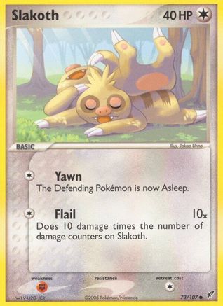 Slakoth - 73/107 [Deoxys] - Reverse Holofoil